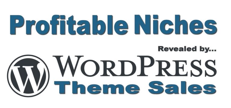 Profitable Niches as Revealed by WordPress Theme Sales