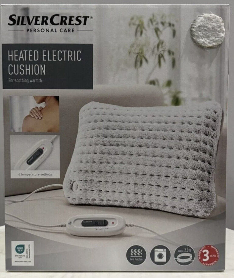 Silvercrest Personal Care Heated Electric Cushion – New 2025