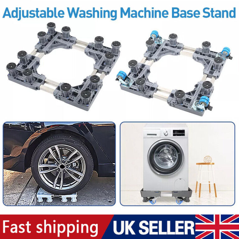 Universal Washing Machine Stand Appliance Roller Wheels Trolley Heavy Duty Base.