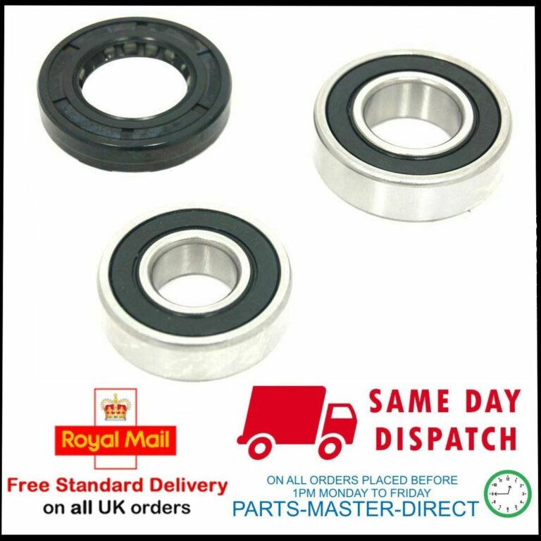 FITS HOTPOINT WD WM SERIES WASHING MACHINE DRUM BEARING & OIL SEAL KIT 6204 6205