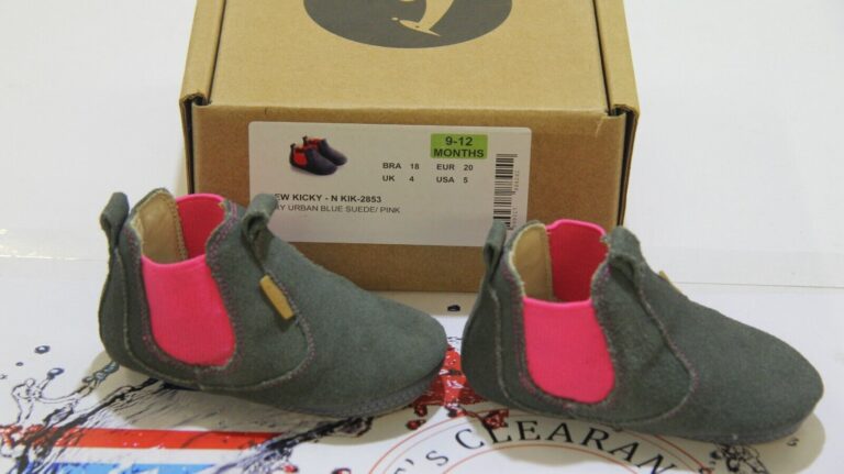 BABY TIP TOEY JOEY ‘NEW KICKY’  LEATHER/SUEDE BOOTIE 9-12 MTHS UK 4 EU 20