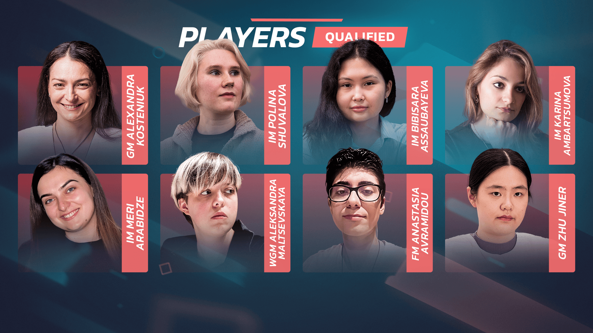 Women's Speed Chess Championship 2025 qualified players