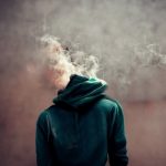 Young boy smoking concept of hallucinogens and drug abuse among teens,  smoking risks in teens 3d rendering