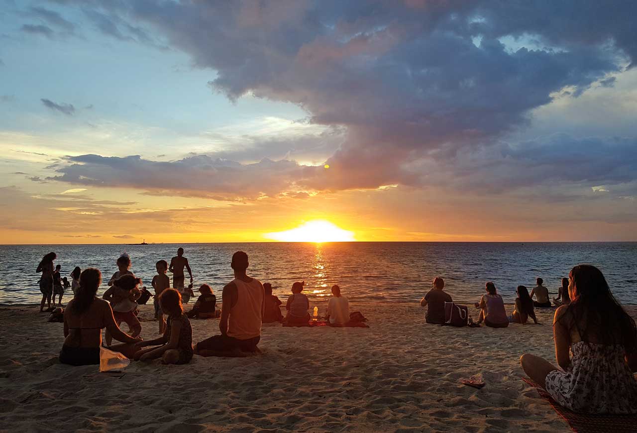 Sunset at Zen Beach Koh Phangan