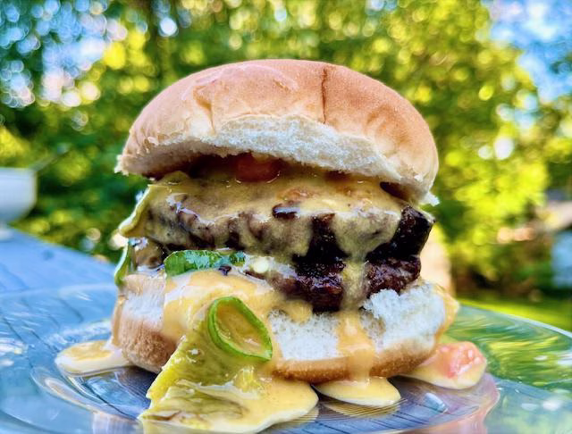 Hatch Chile Burger – Sear Marks