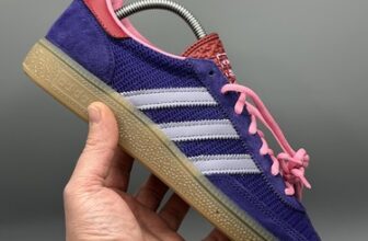 ✅ Authentic Adidas Originals Handball Spezial Mesh Shoes Purple | Size UK 8