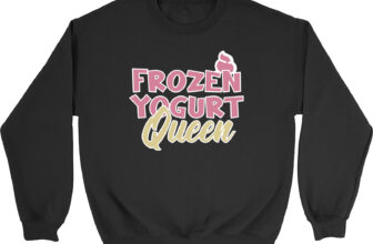 Frozen Yoghurt Queen Kids Sweatshirt Dessert Lover Boys Girls Gift Jumper