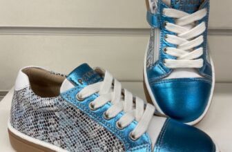 Petasil Annie Girls Casual Leather Sneakers in Blue Cosmos ( New Season)