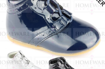 BABY BOYS SPANISH STYLE PATENT BOOTS SHOES UK 1-6 WHITE NAVY BLACK LACED SHINY