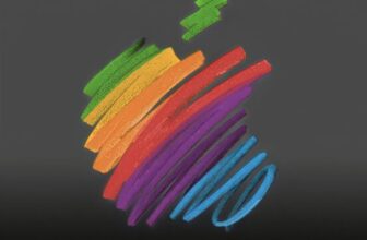 Celebrate Apple’s 50th Anniversary with These Rainbow Logo Wallpapers