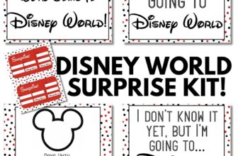 10 Disney Surprise Reveal Ideas to THRILL Your Kids + Printable Signs