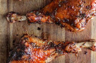 Easy Roasted Turkey Legs with Herb Glaze