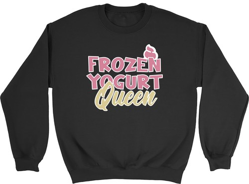 Frozen Yoghurt Queen Kids Sweatshirt Dessert Lover Boys Girls Gift Jumper