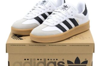 IE1377 adidas Originals Samba XLG White Core Black Gum Brown Grey (Men’s)