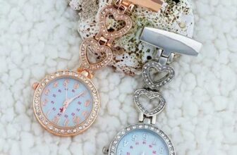 Crystal Stylish Nurse Watch Brooch Tunic Fob Watch Doctor Medical Best Gift UK