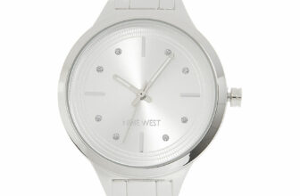 NEW Women`s NINE WEST Silver Analogue Wrist Watch Bracelet Ideal Gift