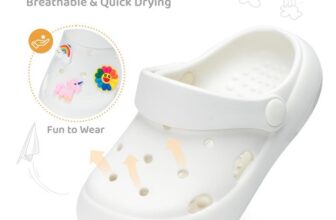 Kids Garden Clogs Summer Shoes White 7/8
