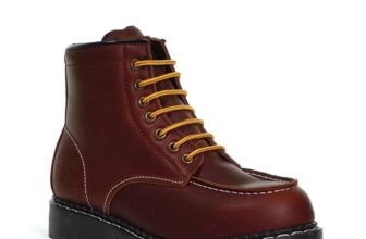 Grinders Ryan ACS Boots – EU Sizes 36-47 – Burgundy Oily Full Grain