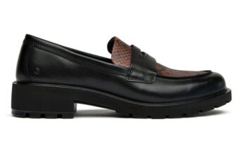 Ecco Womens Metropole Vienna Loafers Shoes Black