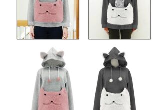 Pet Hoodie Sweatshirt Womens Hoodies Fleece Long Sleeve Loose Tops Soft Pet