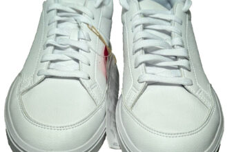 Mens Leather Trainers Lace Up UK 8 / EU 42 Adidas Postmove White Basketball