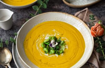 Vegan Butternut Squash Soup with Coconut Milk — Creamy and Protein Packed