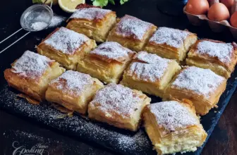Greek Bougatsa – Crispy Phyllo Filled with Vanilla Semolina Custard