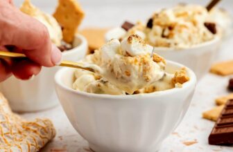No-Churn Homemade S’mores Ice Cream Recipe