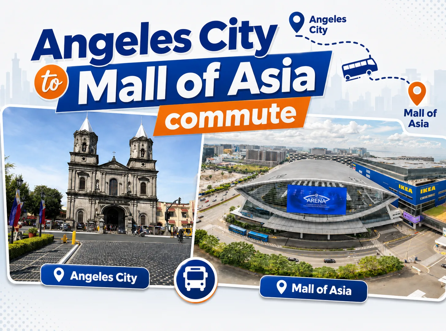 How to Commute from Angeles City to MOA Arena