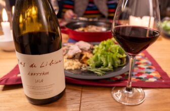 Mas de Libian Côtes du Rhône with Pork and Mushrooms