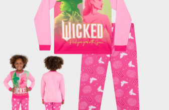Kids Girls Glinda Wicked Pyjamas Loungewear Longsleeve Nightwear Outfits Pjs Set