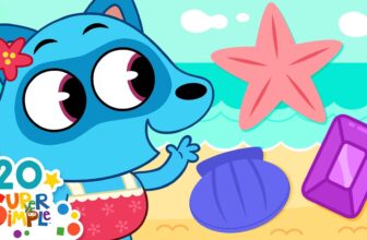 Shapes I See At The Beach 🏖️ | Oval, Star, Rectangle | Super Simple Songs