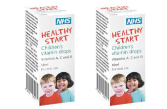 2x Healthy Start Vitamins A, C , D Drops 10ml for Babies and Toddlers