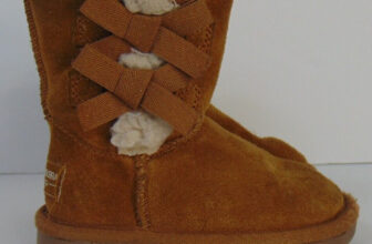 Koolaburra By Ugg Girls Bootie Boots Little Girls Size 6 Bows Victoria Tan