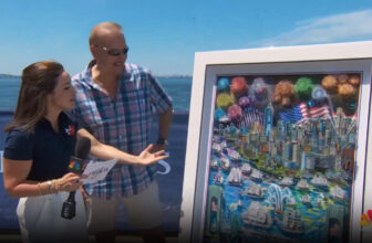 Fazzino Live on the NBC TODAY Show for Sail 4th 250 with the Official Artwork