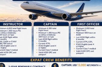 FlyGoshJobs is recruiting experienced aviation professionals to join an international A330 operation