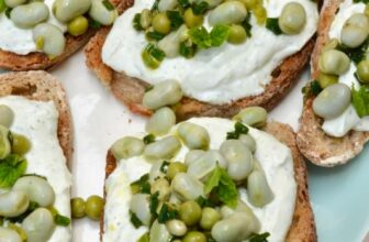 Broad Bean Toast with Whipped Cottage Cheese