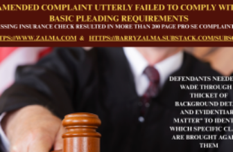Amended Complaint Utterly Failed to Comply with Basic Pleading Requirements