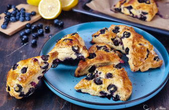 Healthy Lemon Blueberry Scones – No Refined Sugar