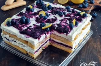 Lemon Blueberry Tiramisu – Easy No-Bake Dessert