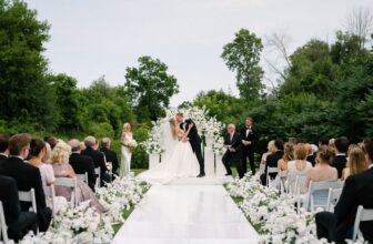 A Luxurious Garden Wedding at Harding Waterfront Estate