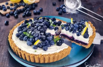 No-Bake Lemon Blueberry Tart with Mascarpone