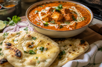 Restaurant Style Paneer Tikka Masala with Butter Naan Recipe | Easy North Indian Dinner Recipe