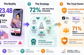 TikTok Shop Hit $23.4 Billion in GMV, and 72% of Creators Now Juggle Multiple Income Streams