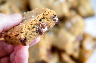 Chocolate Chip Tahini Blondies | Kevin Is Cooking