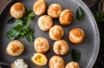 Stuffed Paniyaram with Potato Filling — Crispy South Indian Snack