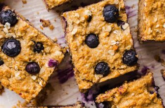 Blueberry Oatmeal Breakfast Bars – Eat Yourself Skinny