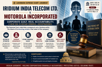 Case Comment: Iridium India Telecom Ltd. v. Motorola Incorporated & Ors
