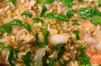 Ginisang Monggo with Pork Recipe Filipino Mung Beans