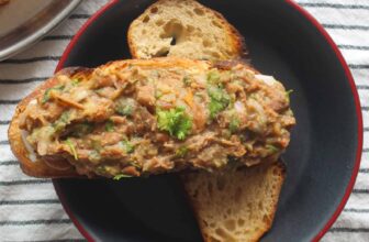 Indian Spiced Mashed Kidney Beans on Toast (Easy Bean Toast)